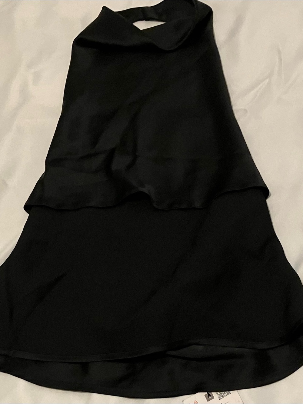 Zara Black Layered High-Low Skirt